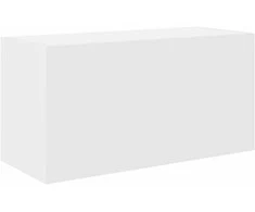 Sieninė vonios kambario spintelė, baltos, 60x25x30cm, mediena