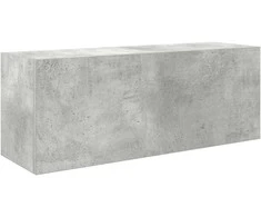 Sieninė vonios kambario spintelė, betono pilka, 80x25x30cm