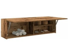 Sieninė vonios kambario spintelė, medienos, 100x25x30cm