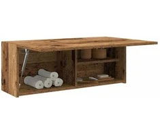 Sieninė vonios kambario spintelė, medienos, 80x25x30cm, mediena