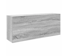 Sieninė vonios kambario spintelė, pilka ąžuolo, 100x25x40cm