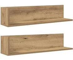 Sieninės lentynos, 2vnt., artisano, 75x16,5x16,5cm, mediena