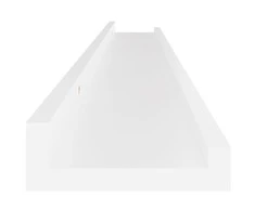 Sieninės lentynos, 2vnt., baltos spalvos, 100x9x3cm