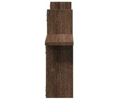 Sieninės lentynos, 2vnt., rudos ąžuolo, 38x12x38cm, mediena