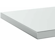 Sieninės lentynos, 2vnt., sidabrinės, 100x40cm, plienas