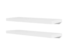 Sieninės lentynos, 4vnt., baltos, 80 cm