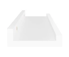 Sieninės lentynos, 4vnt., baltos spalvos, 40x9x3cm