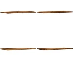 Sieninės lentynos, 4vnt., medienos, 60x30x1,5cm, mediena