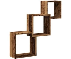 Sieninės lentynos, medienos, 68x15x68cm, MDP, kubo formos