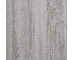 Sieninės lentynos su skersiniais, 2vnt., pilkos, 30x25x100cm