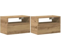 Sieninės naktinės spintelės, 2vnt., artisano, 45x26x28,5cm