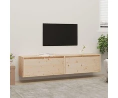 Sieninės spintelės, 2vnt., 80x30x35cm, pušies medienos masyvas
