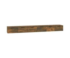 Sieninės spintelės, 2vnt., dūminio ąžuolo, 102x30x20cm, mediena