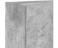 TV staliukas Sieninės TV spintelės, 2vnt., betono, 40,5x30x40cm, mediena