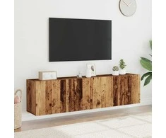 TV staliukas Sieninės TV spintelės, 2vnt., medienos, 80x30x41cm