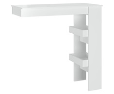 Sieninis baro staliukas, baltas, 102x45x103,5cm, mediena