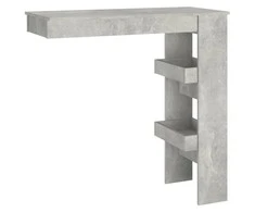 Sieninis baro staliukas, pilkas, 102x45x103,5cm, mediena