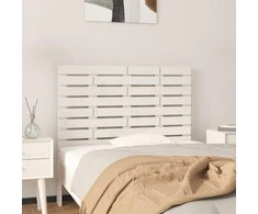 Lova Sieninis galvūgalis, baltas, 106x3x63cm, pušies masyvas