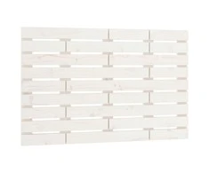 Lova Sieninis galvūgalis, baltas, 106x3x63cm, pušies masyvas