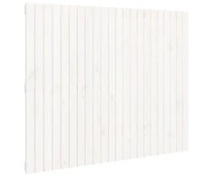 Lova Sieninis galvūgalis, baltas, 140x3x110cm, pušies masyvas