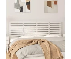 Lova Sieninis galvūgalis, baltas, 166x3x63cm, pušies masyvas