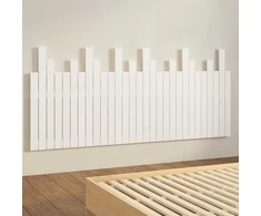 Sieninis galvūgalis, baltas, 185x3x80cm, pušies masyvas
