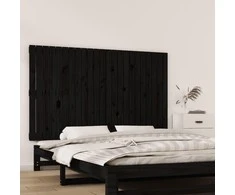 Sieninis galvūgalis, juodas, 147x3x90cm, pušies masyvas