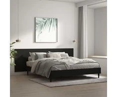 Sieninis galvūgalis, juodas, 240x1,5x80cm, apdirbta mediena
