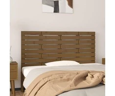 Lova Sieninis galvūgalis, medaus rudas, 126x3x63cm, pušies masyvas
