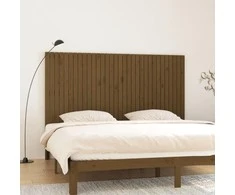 Lova Sieninis galvūgalis, medaus rudas, 204x3x110cm, pušies masyvas