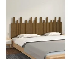 Lova Sieninis galvūgalis, medaus rudas, 204x3x80cm, pušies masyvas
