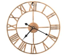 Sieninis laikrodis, auksinės spalvos, 40 cm, metalas