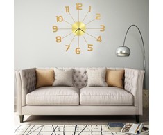 Sieninis laikrodis, auksinės spalvos, 50 cm, metalas