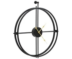Sieninis laikrodis, juodos spalvos, 52cm, geležis