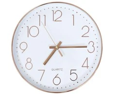 Sieninis laikrodis, rožinio aukso spalva, 30 cm