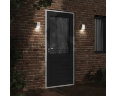 Sieninis šviestuvas Sieninis lauko šviestuvas, sidabrinis, nerūdijantis plienas