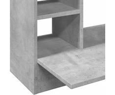 Sieninis rašomasis stalas, betono pilkas, 105x48x75cm, mediena
