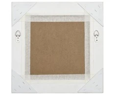 Sieninis veidrodis, baltas, 40x40cm, barokinis stilius