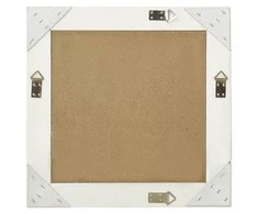 Sieninis veidrodis, baltas, 50x50cm, barokinis stilius
