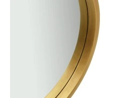 Sieninis veidrodis su dirželiu, auksinės spalvos, 40cm
