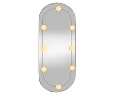 Sieninis veidrodis su LED lemputėmis, 35x80cm, stiklas