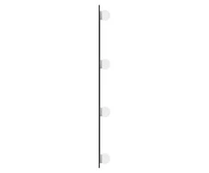 Sieninis veidrodis su LED lemputėmis, 40x60cm, stiklas