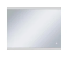 Sieninis vonios kambario veidrodis su LED ir jutikliu, 80x60cm