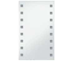 Sieninis vonios kambario veidrodis su LED, 60x100cm