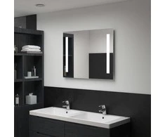Sieninis vonios kambario veidrodis su LED, 80x60cm