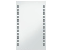 Sieninis vonios kambario veidrodis su LED, 60x100cm