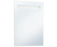Sieninis vonios kambario veidrodis su LED, 60x80cm
