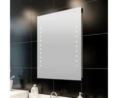 Sieninis Vonios Veidrodis su LED Apšvietimu 60 x 80 cm