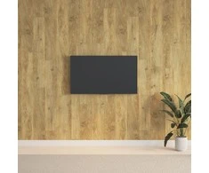 Sienų plokštės, rudos, 2,06m², PVC, medienos imitacijos