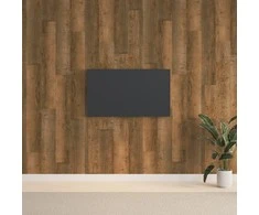 Sienų plokštės, rudos, 2,06m², PVC, medienos imitacijos
